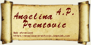 Angelina Prentović vizit kartica